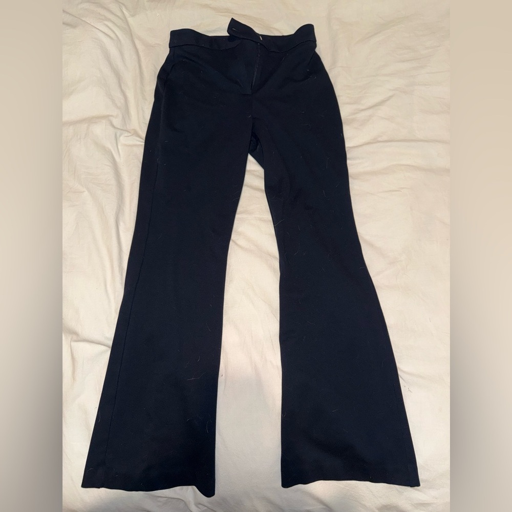 Elegant Navy Blue Women's Pants